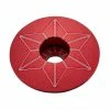 Bouchon De Potence Supacaz Star Capz Anodisé 31,8mm - Rouge