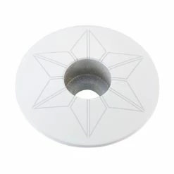 Bouchon De Potence Supacaz Star Capz Thermolaqué 31,8mm - Blanc