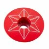 Bouchon De Potence Supacaz Star Capz Thermolaqué 31,8mm - Rouge