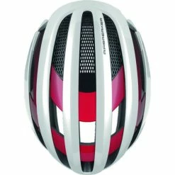Casque Abus Air Breaker - Blanc-Rouge -Cyclisme Soldes Boutique casque abus air breaker blanc rouge 3