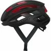 Casque Abus Air Breaker - Noir-Rouge -Cyclisme Soldes Boutique casque abus air breaker noir rouge