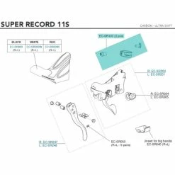 Campagnolo® Collier De Fixation Ergopower Campagnolo - EC-SR103 -Cyclisme Soldes Boutique collier de fixation ergopower campagnolo ec sr103 1