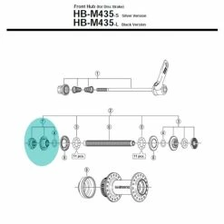 Cône De Moyeu Shimano Y2U098020 - Gauche [x1]