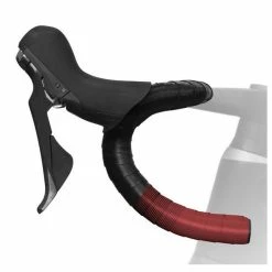 Guidoline Fizik Vento Microtex Tacky Bicolore - 2 Mm - Noir-Rouge -Cyclisme Soldes Boutique guidoline fizik vento microtex tacky bicolore 2 mm noir rouge 1