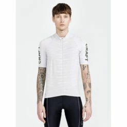 Maillot Route Homme Craft Advanced Endur Lumen Blanc -Cyclisme Soldes Boutique maillot route homme craft advanced endur lumen blanc 1
