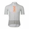 Maillot Route POC Essential Road Logo Blanc/Gris -Cyclisme Soldes Boutique maillot route poc essential road logo blanc gris