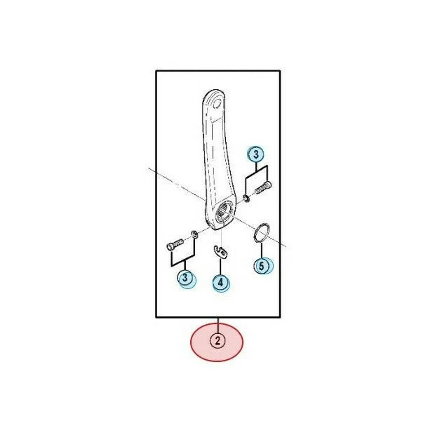 Manivelle Gauche Shimano 105 FC-5700 3 Manivelle Gauche Shimano 105 FC-5700