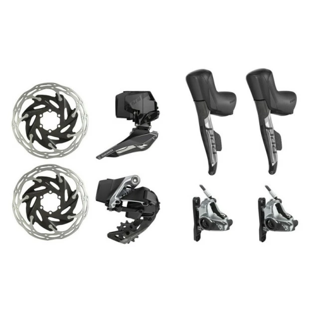 Mini Groupe SRAM Red ETAP AXS HRD Disc 2x12 Flat Mount 4 Mini Groupe SRAM Red ETAP AXS HRD Disc 2x12 Flat Mount – Image 2