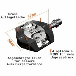 Pédales Automatiques Tatze Mc-Fly Axe Titane -Cyclisme Soldes Boutique pedales automatiques tatze mc fly axe titane 2