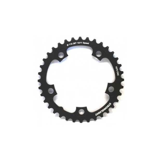 Plateau Stronglight Type S 7075-T6 Shimano 110 Mm 10/11 Intérieur - Noir 3 Plateau Stronglight Type S 7075-T6 Shimano 110 Mm 10/11 Intérieur - Noir