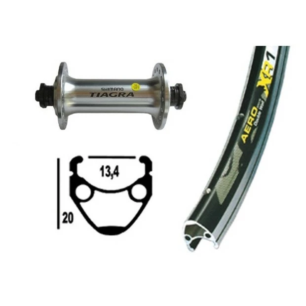 Xxcycle Roue Avant Shimano Tiagra / Exal XR1 3 Xxcycle Roue Avant Shimano Tiagra / Exal XR1