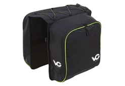 Sacoche Double VG Pour Porte-bagages - 2 X 9L [Noir/Vert]