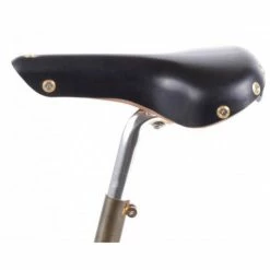 Selle Cuir Berthoud Aubisque - Noir - -Cyclisme Soldes Boutique selle cuir berthoud aubisque noir 1 2