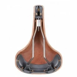 Selle Cuir Berthoud Aubisque - Noir - -Cyclisme Soldes Boutique selle cuir berthoud aubisque noir 1 4