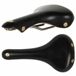 Selle En Cuir Gilles Berthoud Galibier - Noir