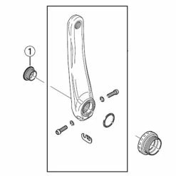 Vis De Cache Hollowtech 2 Shimano Route (x1) Dura Ace 7900