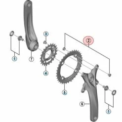 Vis De Fixation Pour Plateau Extérieur Shimano Alivio FC-M4050