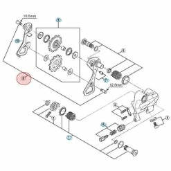 Vis De Galets De Dérailleur Shimano Ultegra RD-6700 -Cyclisme Soldes Boutique vis de galets de derailleur shimano ultegra rd 6700 1